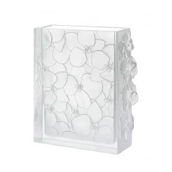 Vessière Cristaux Vases|Vases Cristal Couleur|Vase magnum orchidee blanc Daum
