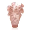 Vessière Cristaux Vases|Vases Cristal Couleur|Vase magnum rose passion Daum