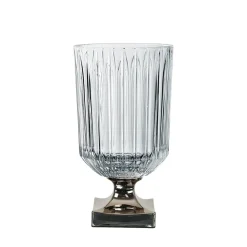 Vessière Cristaux Vases|Vase minerva platine cristal nachtmann