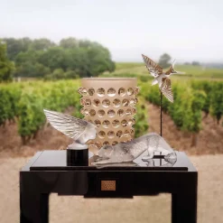 Vessière Cristaux Vases|Vases Cristal Couleur|Vase mossi xxl lalique