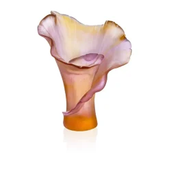 Vessière Cristaux Vases|Vases Cristal Couleur|Vase moyen modèle arum daum