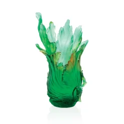 Vessière Cristaux Vases|Vases Cristal Couleur|Vase moyen modèle bornéo daum par emilio robba