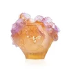 Vessière Cristaux Vases Cristal Couleur|Vases|Vase moyen modèle Or d’Abeille Daum