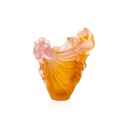Vessière Cristaux Vases|Vases Cristal Couleur|Vase moyen Rose Royale Daum