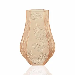 Vessière Cristaux Vases|Vases|Vase ombelles lustré or lalique