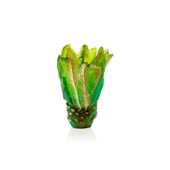 Vessière Cristaux Vases|Vases Cristal Couleur|Vase Or Palm Beach Daum