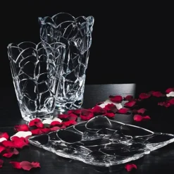 Vessière Cristaux Vases|Vase petals cristal nachtmann