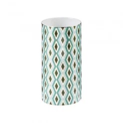 Vessière Cristaux Vase|Vase Céramique|Vase porcelaine 20 cm Mosaic Babylone Vert Raynaud