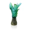 Vessière Cristaux Vases|Vases Cristal Couleur|Vase Prestige Bornéo tropical Daum par Émilio Robba