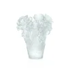 Vessière Cristaux Vases|Vases Cristal Clair|Vase rose passion blanc daum
