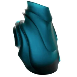 Vessière Cristaux Vases|Editions D’Art|Vase sand gm bleu daum par christian ghion