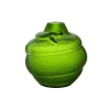 Vessière Cristaux Vases|Vases Cristal Couleur|Vase serpent vert amazone Lalique