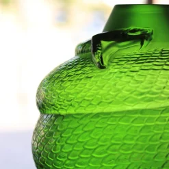 Vessière Cristaux Vases|Vases Cristal Couleur|Vase serpent vert amazone Lalique
