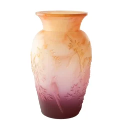 Vessière Cristaux Vases|Vases Cristal Couleur|Vase Shogo Kariyazaki automne ambre Daum