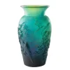 Vessière Cristaux Vases|Vases Cristal Couleur|Vase Shogo Kariyazaki hiver bleu Daum