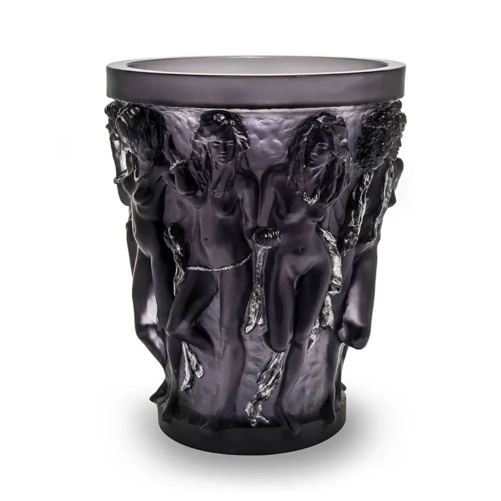 Vessière Cristaux Vases|Vases Cristal Couleur|Vase sirènes cire perdue Lalique Terry Rodgers