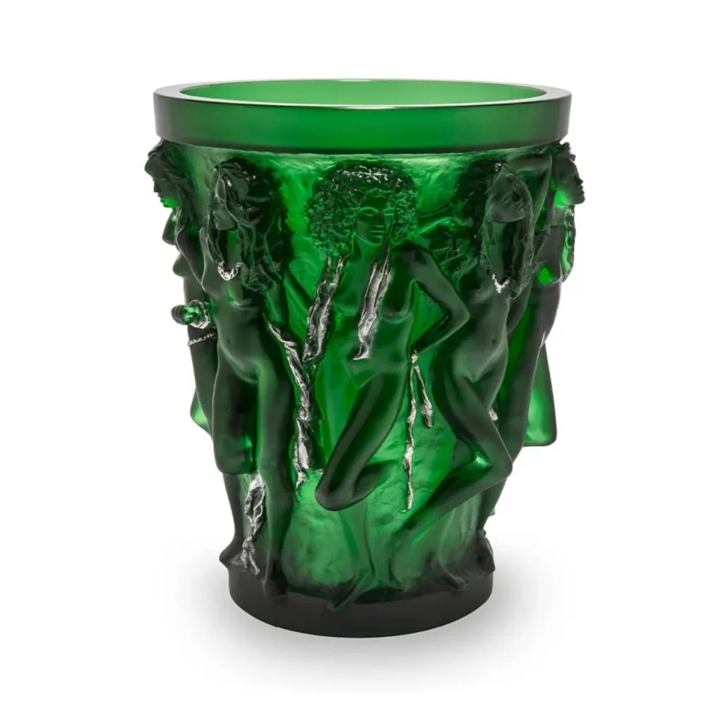 Vessière Cristaux Vases|Vases Cristal Couleur|Vase sirènes cire perdue Lalique Terry Rodgers