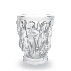 Vessière Cristaux Vases|Vases Cristal Clair|Vase sirènes cristal clair lalique terry rodgers