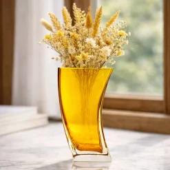 Vessière Cristaux Vases|Vases Cristal Couleur|Vase tango cristal de bohême