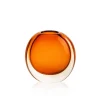 Vessière Cristaux Vases|Vases Cristal Couleur|Vase Tao cristal contemporain orange