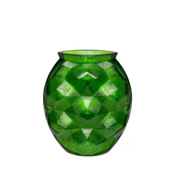 Vessière Cristaux Vases|Vases Cristal Clair|Vase Tortue vert amazone Lalique