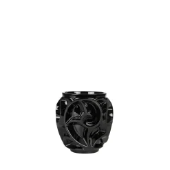 Vessière Cristaux Vases|Vases Cristal Couleur|Vase tourbillon noir pm lalique