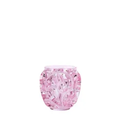 Vessière Cristaux Vases|Vases Cristal Couleur|Vase tourbillon rose pm Lalique