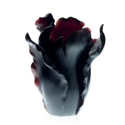 Vessière Cristaux Vases|Vases Cristal Couleur|Vase tulipe noir appaloosa daum