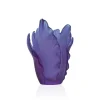 Vessière Cristaux Vases|Vases Cristal Couleur|Vase tulipe ultraviolet daum