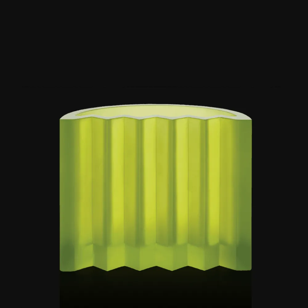 Vessière Cristaux Vases|Editions D’Art|Vase vert zigzag victoria wilmotte daum