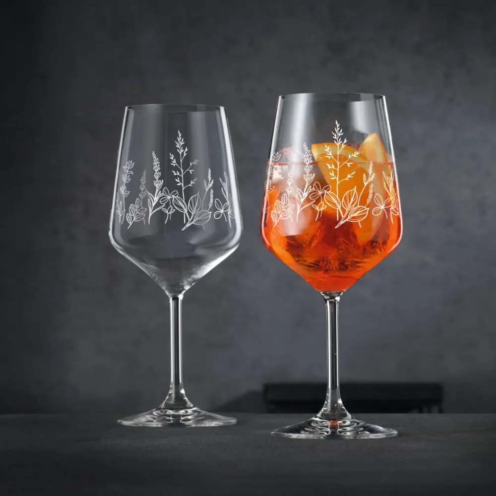 Vessière Cristaux Art De La Table|Verre À Vin|Verre apérol spritz Tattoo Botanical X2 Nachtmann