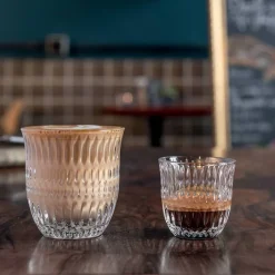 Vessière Cristaux Verre À Eau|Coffrets Verres Cristal|Verre Cappuccino Barista Ethno Nachtmann X2