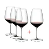 Vessière Cristaux Verre À Vin|Coffrets Verres Cristal|Verre Carbenet Merlot dégustation Veloce Riedel X4 (dont 1 gratuit)