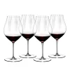 Vessière Cristaux Art De La Table|Verre En Cristal Taillé|Verre pinot noir dégustation Performance Riedel X4 (dont 1 gratuit)