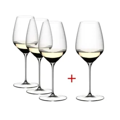 Vessière Cristaux Art De La Table|Verre À Vin|Verre Rieling dégustation Veloce Riedel X4 (dont 1 gratuit)
