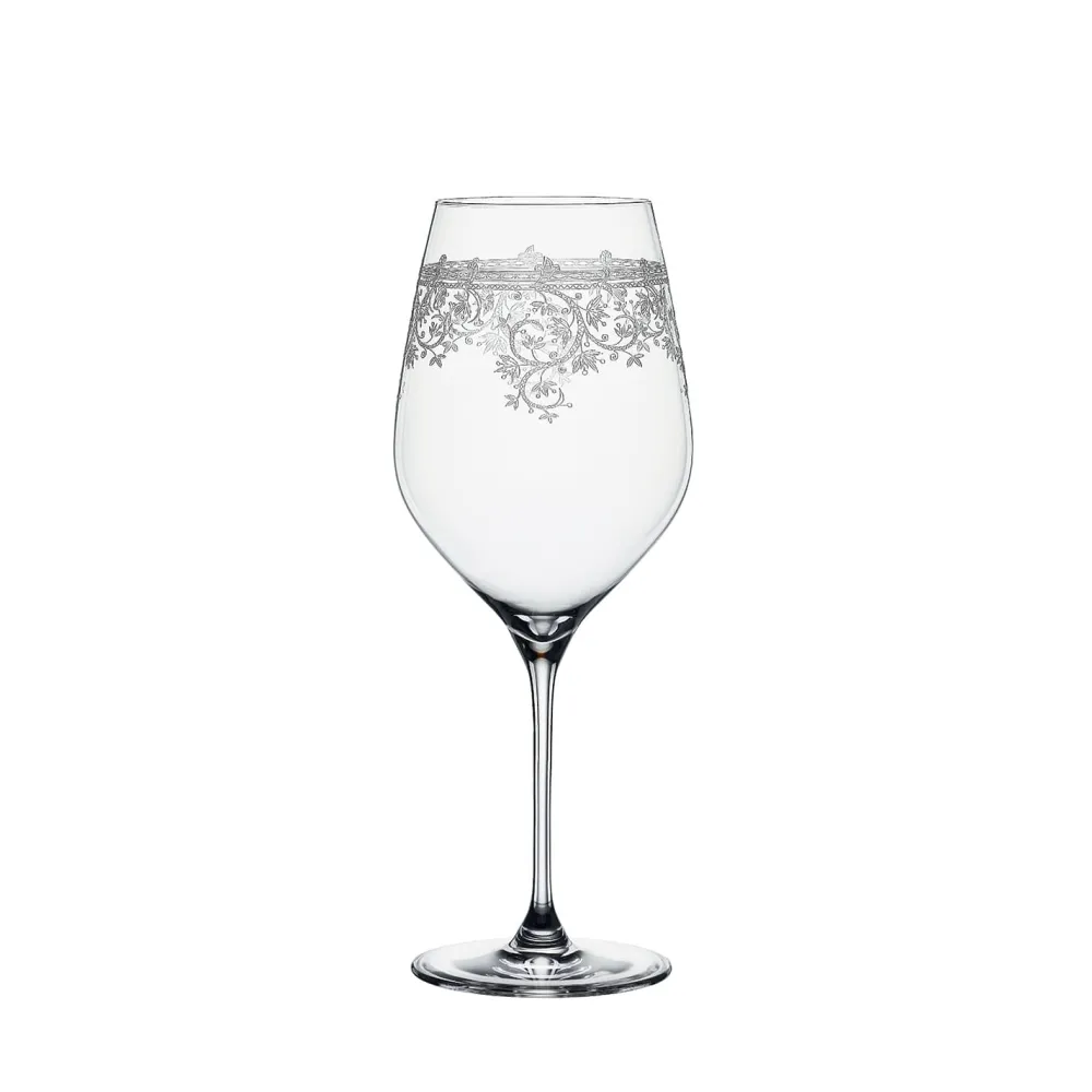 Vessière Cristaux Verre En Cristal Taillé|Art De La Table|Verre vin bordeaux Arabesque Spiegelau X2