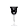Vessière Cristaux Art De La Table|Verre À Vin|Verre vin cristal noir pastille
