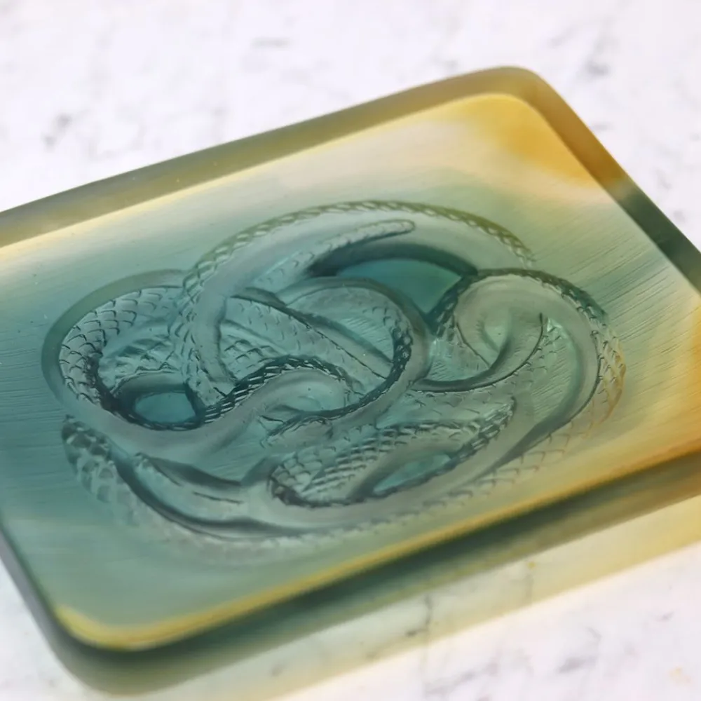 Vessière Cristaux Coupes Cristal|Vide-Poches Cristal|Vide-poches serpent daum