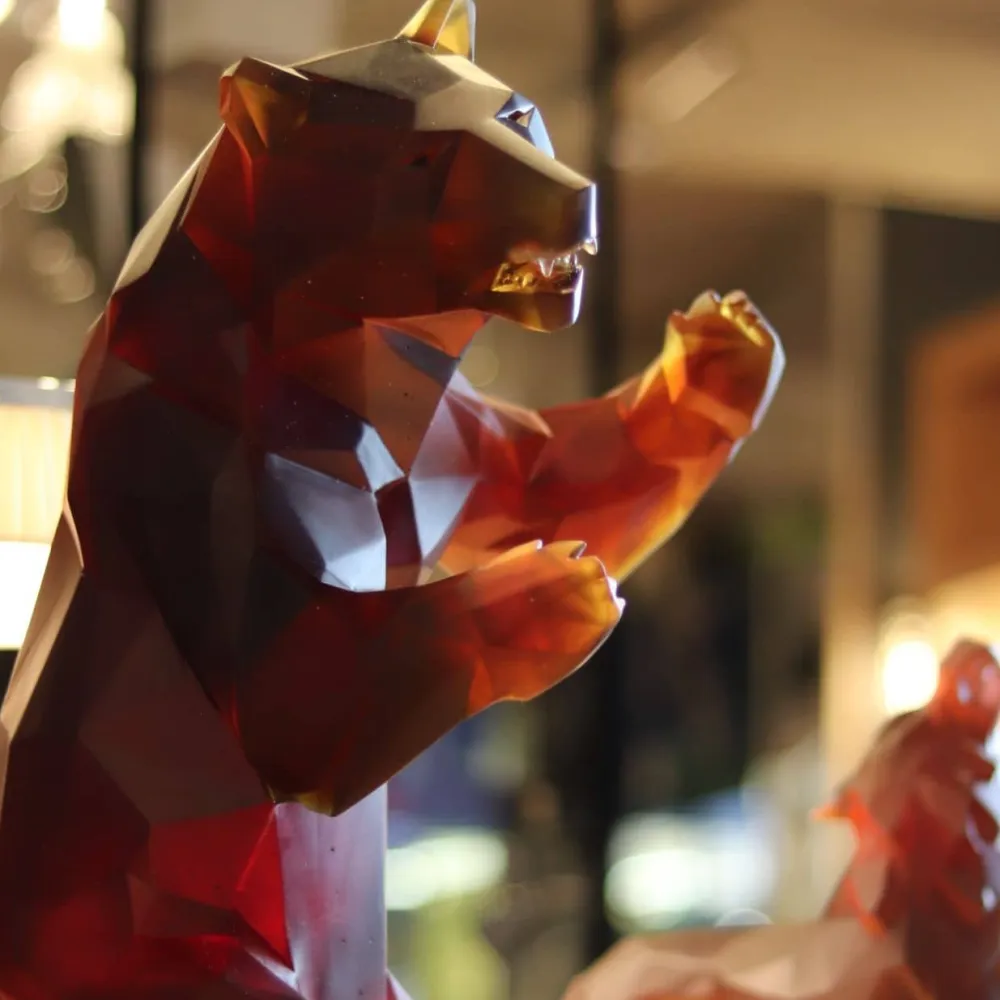 Vessière Cristaux Editions D’Art|Bestiaire|Wild bear ours Orlinski Daum