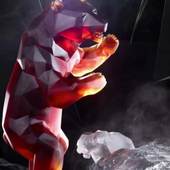 Vessière Cristaux Editions D’Art|Bestiaire|Wild bear ours Orlinski Daum