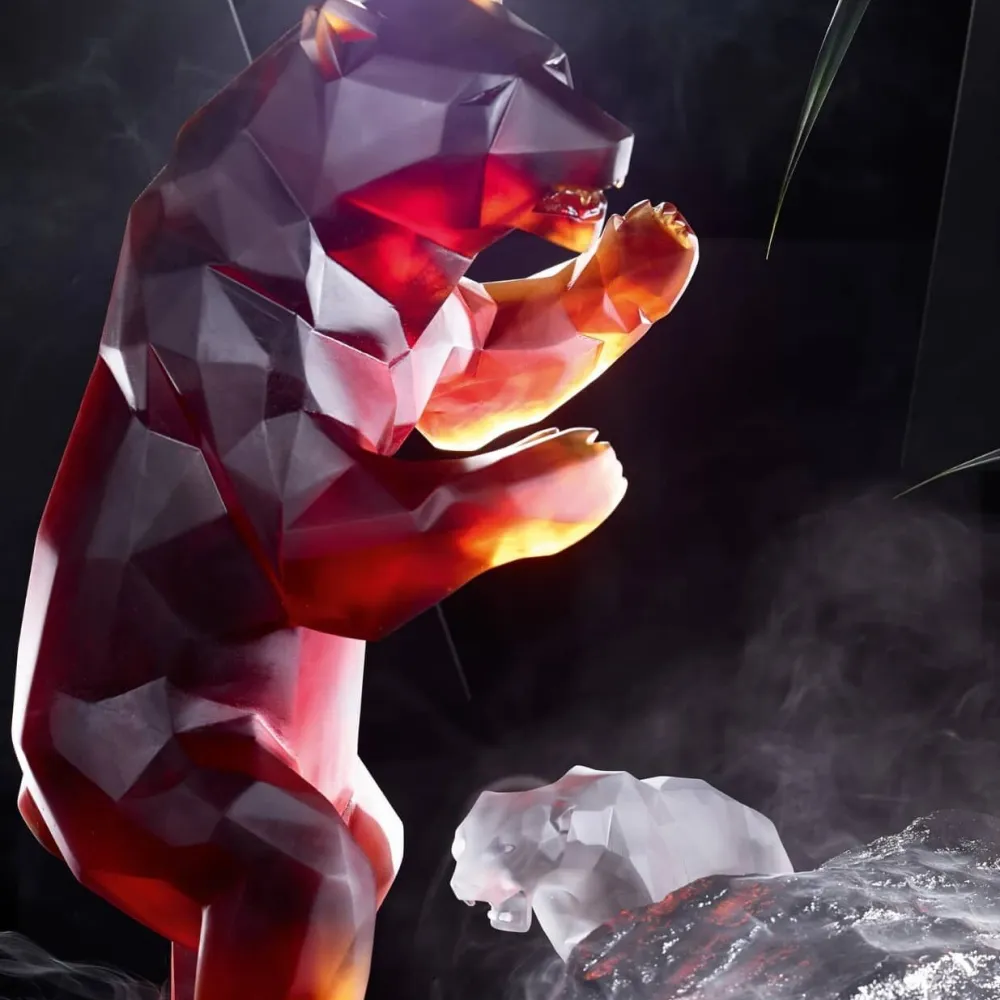 Vessière Cristaux Editions D’Art|Bestiaire|Wild bear ours Orlinski Daum