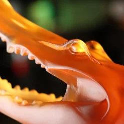 Vessière Cristaux Editions D’Art|Bestiaire|Wild crocodile orange orlinski daum