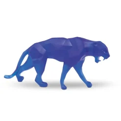Vessière Cristaux Editions D’Art|Bestiaire|Wild panther bleu orlinski daum