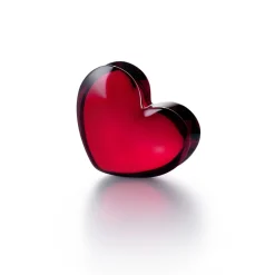 Vessière Cristaux Décoration|Sulfures, Presse-Papiers Cristal|Zinzin coeur rouge baccarat